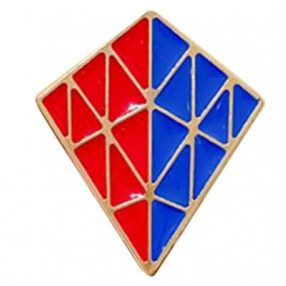 Pyraminx mágneses kitűző